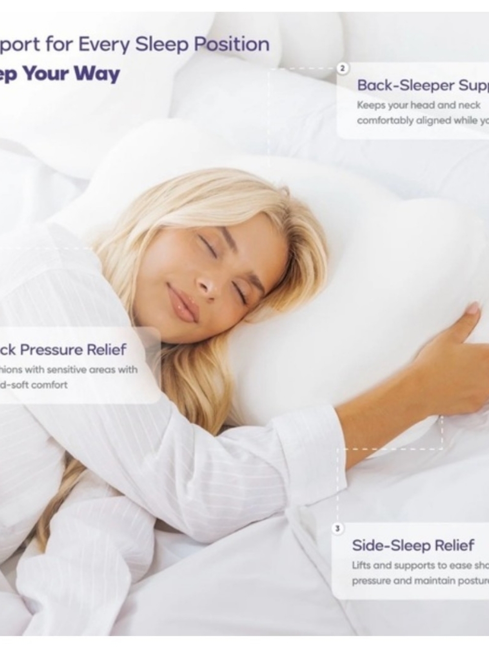 NEW Mellow Cloud ☁️ Align Pillow Regular Size with Pillowcase - Picture 5 of 9